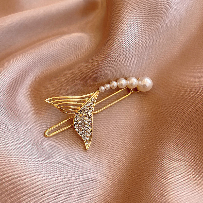 Kẹp Tóc Cá Heo Đính Ngọc Trai Nhân Tạo Thời Trang 2022