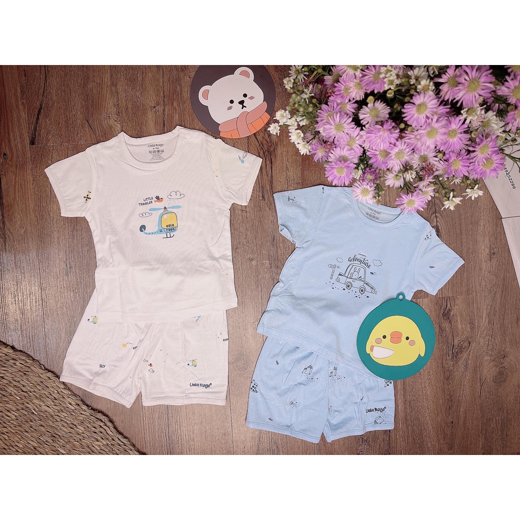 SALE 50% Bộ Quần Áo Cộc Cài Vai - PETIT -UALA ROGO Cho Bé Trai Bé Gái Chất Liệu XỊN mát từ 3 tháng đến 3 tuổi