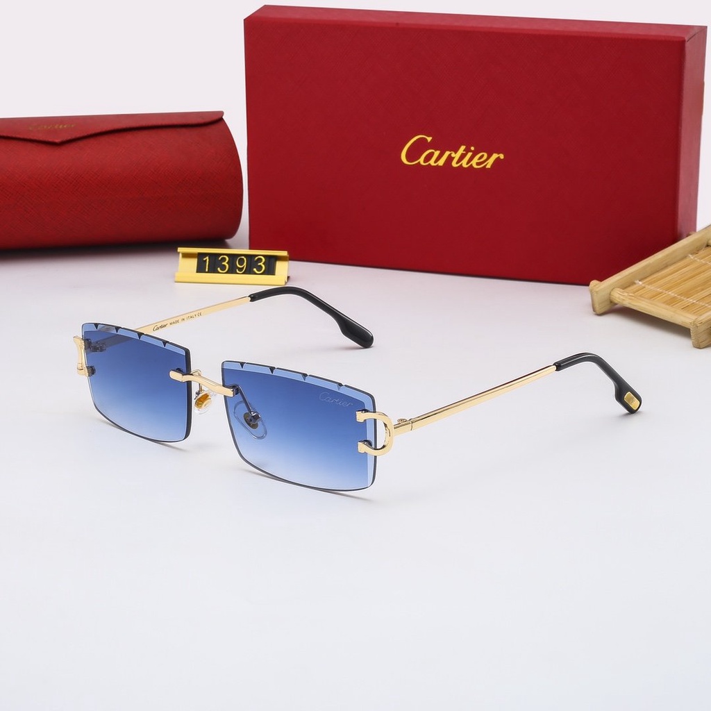 Ready Stock ! Cartier！The New Anti-UV 400 Polarized Driving Sunglasses For Women Kaca Mata Lelaki