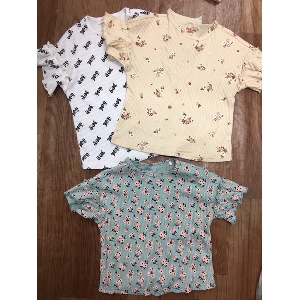 Áo cotton tay bèo bé gái nhí lỗi nhẹ