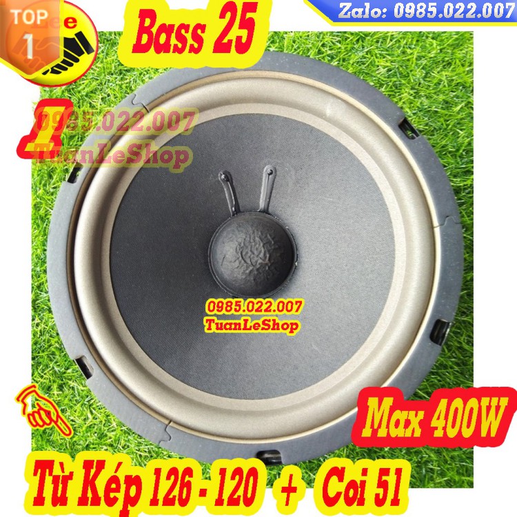 Loa  1 CỦ LOA BASS 2.5 TẤC COIL 51MM  LOA KIỂU BMB – GIÁ 01 LOA BASS 25