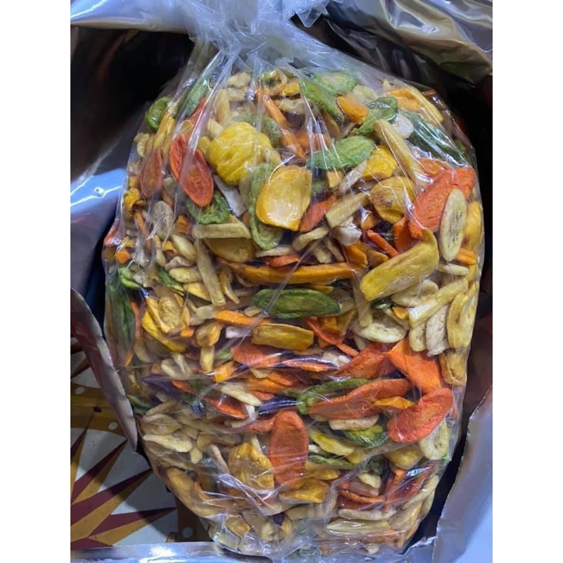 RAU CỦ SẤY ĐÀ LẠT - loại 1 - hàng zip 500g giòn , thơm ngon