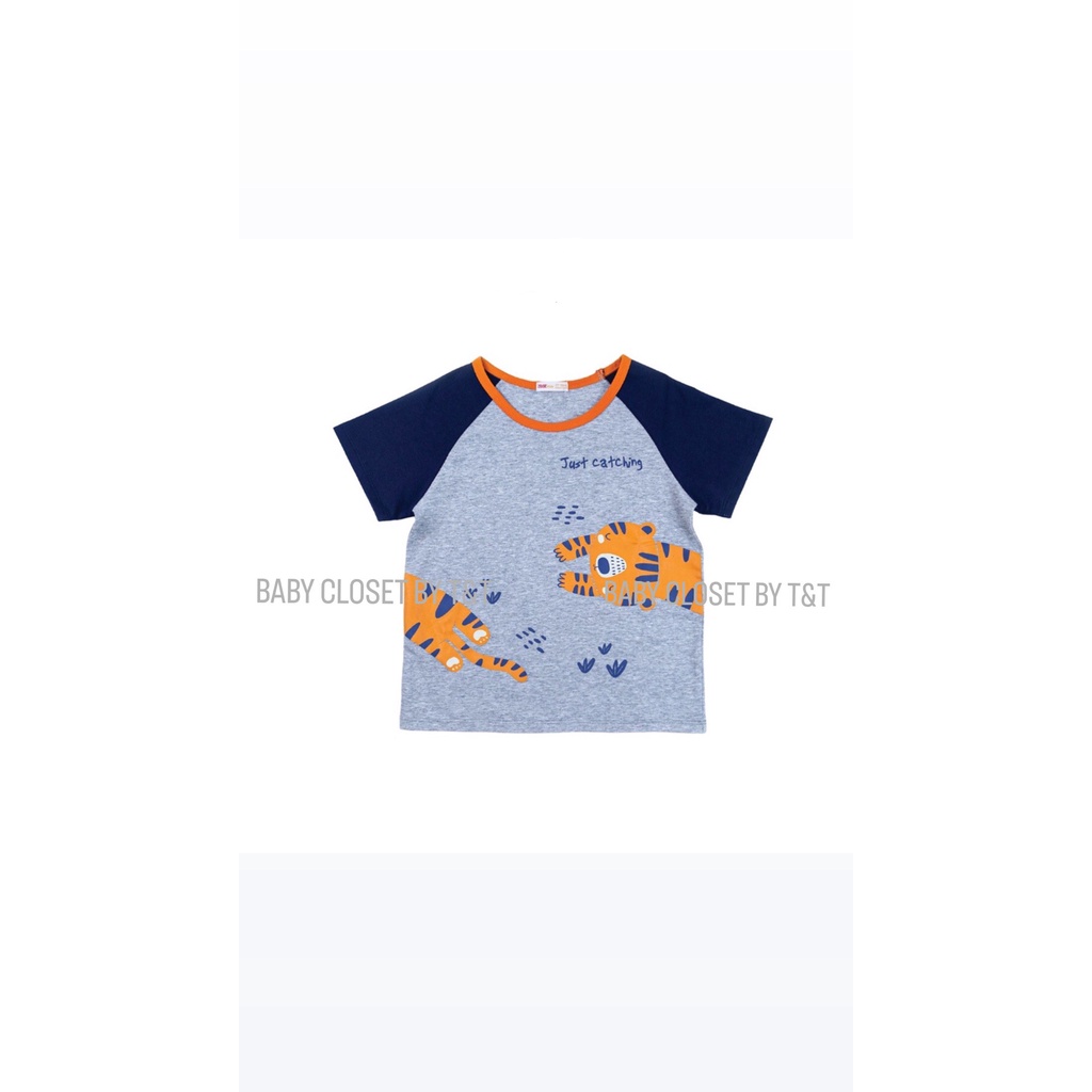 [CHÍNH HÃNG] Áo cộc tay bé trai raglan họa tiết hổ ASKD001AB Zose