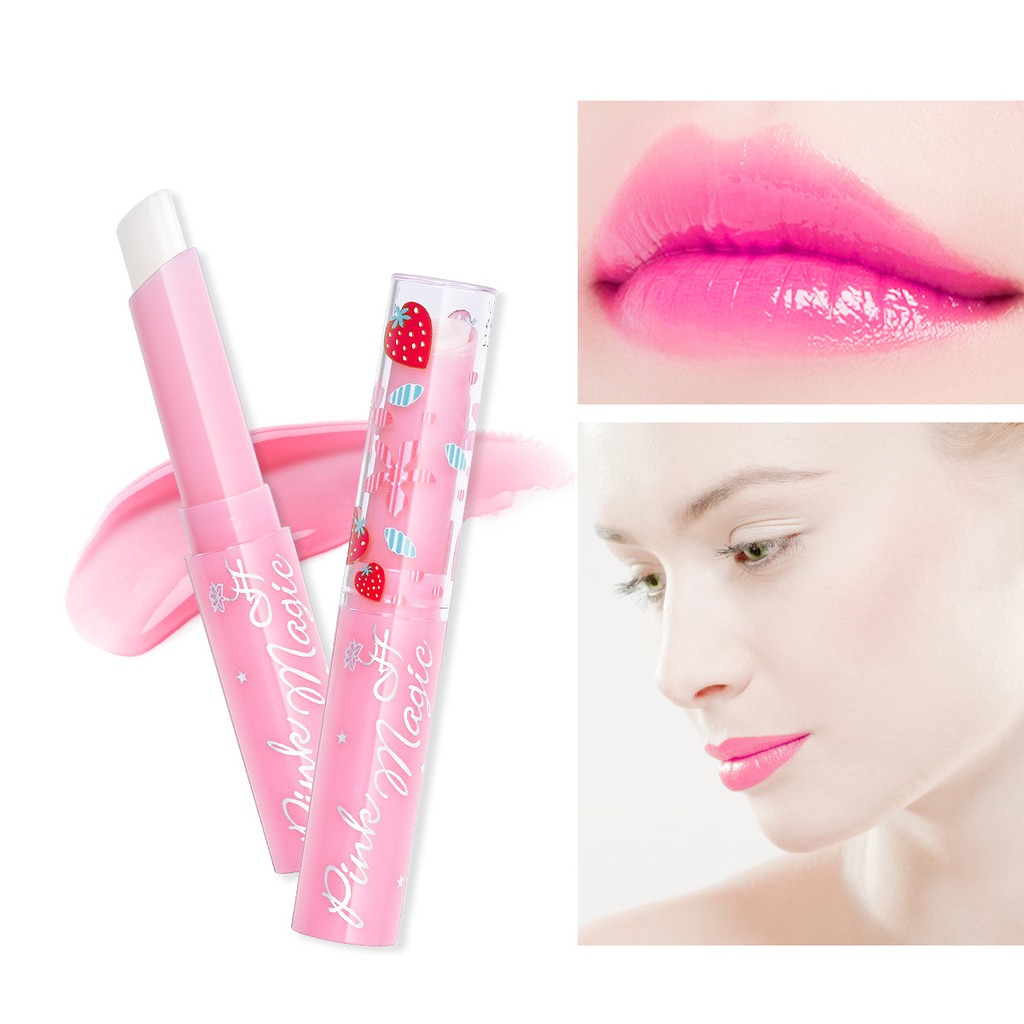 HengFang Waterproof Strawberry Lip Balm 1.7g 9036