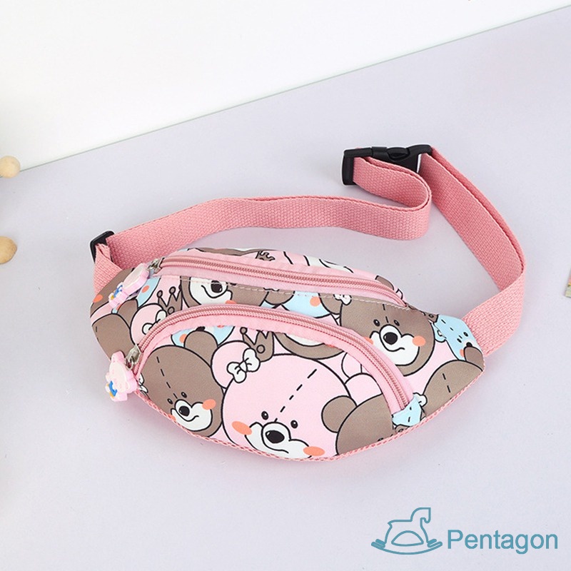 Túi Đeo Chéo Hình Gấu Hoạt Hình Dễ Thương Cho Bé