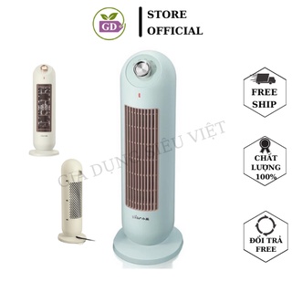 Máy sưởi bear dnq-c20b1 chính hãng-bh 12 tháng, quạt sưởi đứng bear, xoay 90 độ tiện lợi, máy sưởi gốm