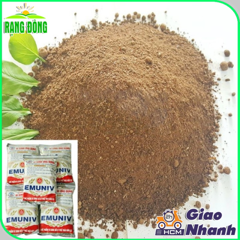 Chế Phẩm Vi Sinh EMUNIV Xử Lý Rác Thải Hữu Cơ, Rác Thải Sinh Hoạt - Dạng Bột (gói 200gram) - Hạt giống Rạng Đông