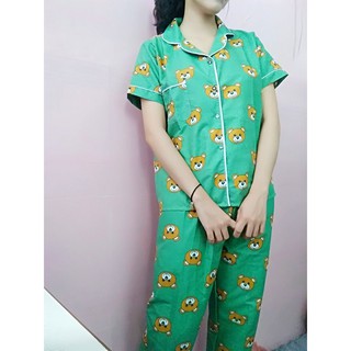 Đồ bộ pijama kate form dưới 60kg chất liệu thoáng mát cực kì dễ chịu cho các bạn nữ