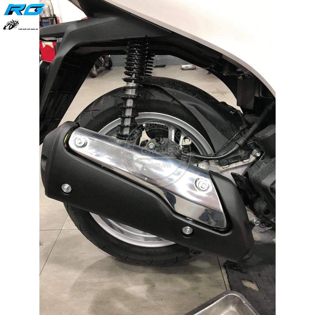Ốp Pô Chụp Pô SH 2020 - 2022 Inox Kiểu SH Ý 300i ZHI.PAT Cao Cấp  Hàng Chính Hãng Bảo Hành 12 Tháng