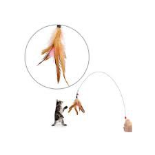 Cần câu sắt cho mèo,đồ chơi cho mèo lông vũ dài 50cm