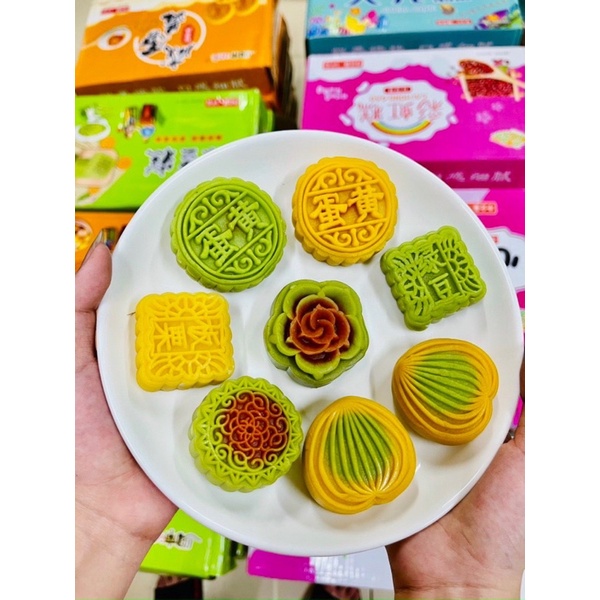 1kg Bánh nướng mini nhân hoa quả, trứng muối, nhân chay mix nhiều vị/ Bánh hạt dẻ