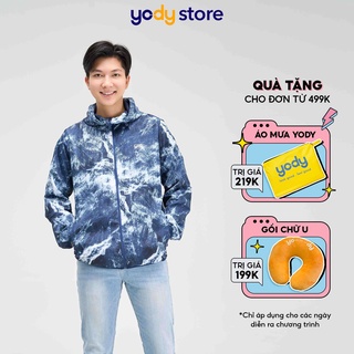 Áo Khoác Gió Nam 2 Lớp Có Mũ Thương Hiệu YODY Áo Gió Nam In Loang  AKM4687