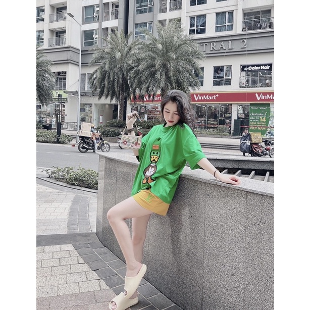 Set thun bộ quần đùi hình Thêu thun cotton hàng QCCC