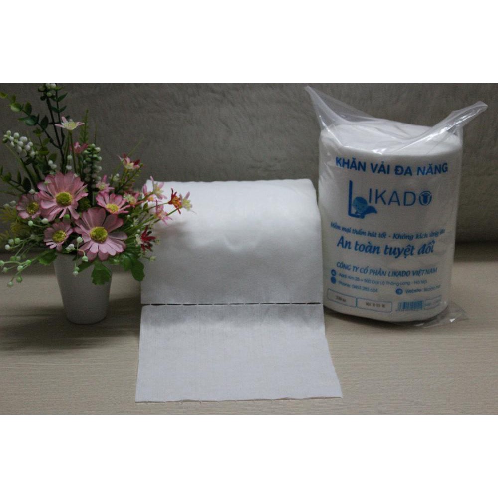 [LIKADO] Khăn giấy khô đa năng Likado dạng cuộn 500gr kích thước 18x20 330 tờ (MUA 5 TẶNG 1)