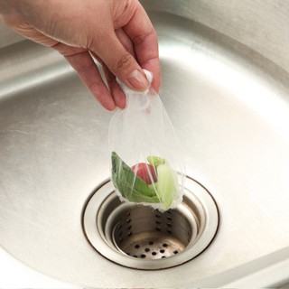 100 Túi lọc rác gắn nắp cống bồn rửa chén tiện dụng .