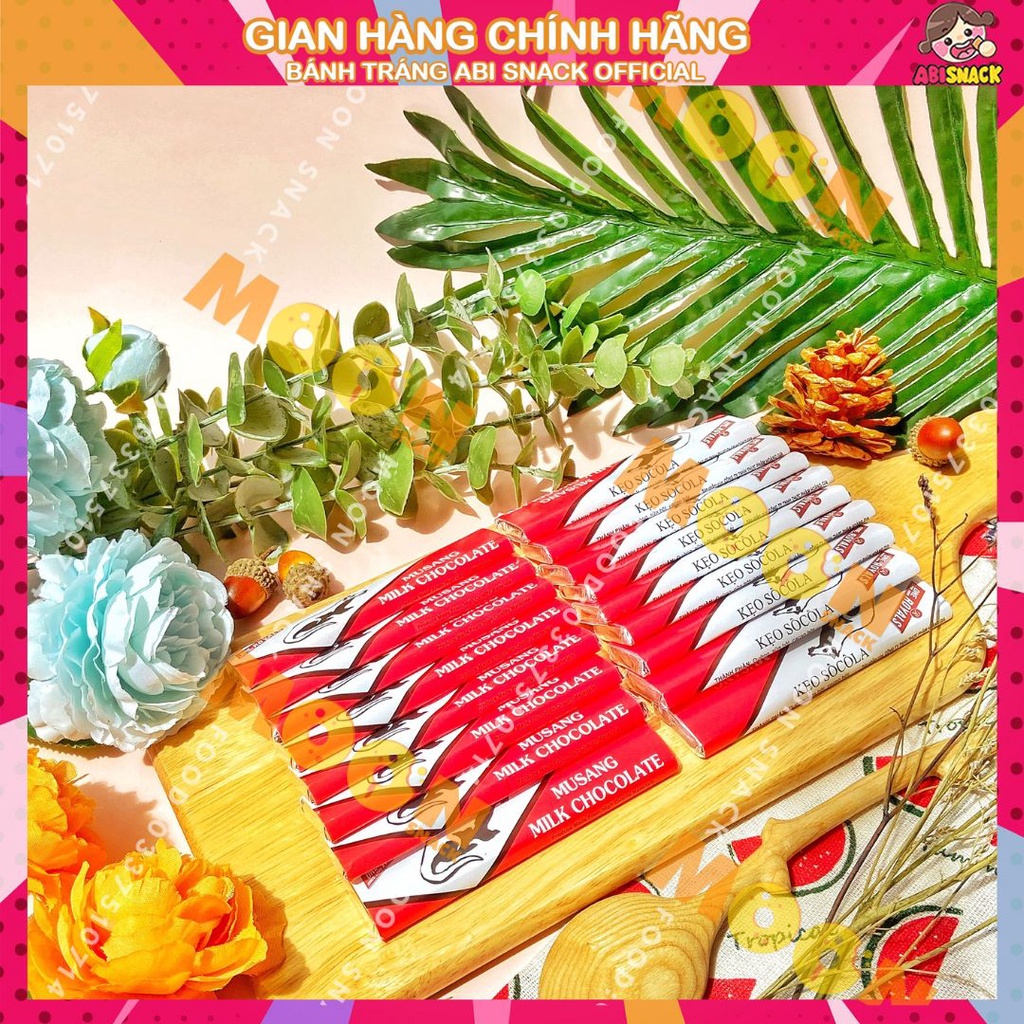 Thanh Socola Chồn Milk Chocolate MUSANG-ăn vặt tuổi thơ Moon Snack Food