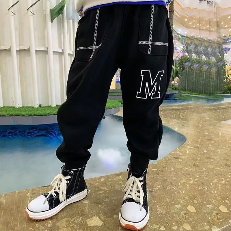 Quần Dài Thể Thao Dáng Rộng Phong Cách Mới 2022 Cho Bé Trai 110-170