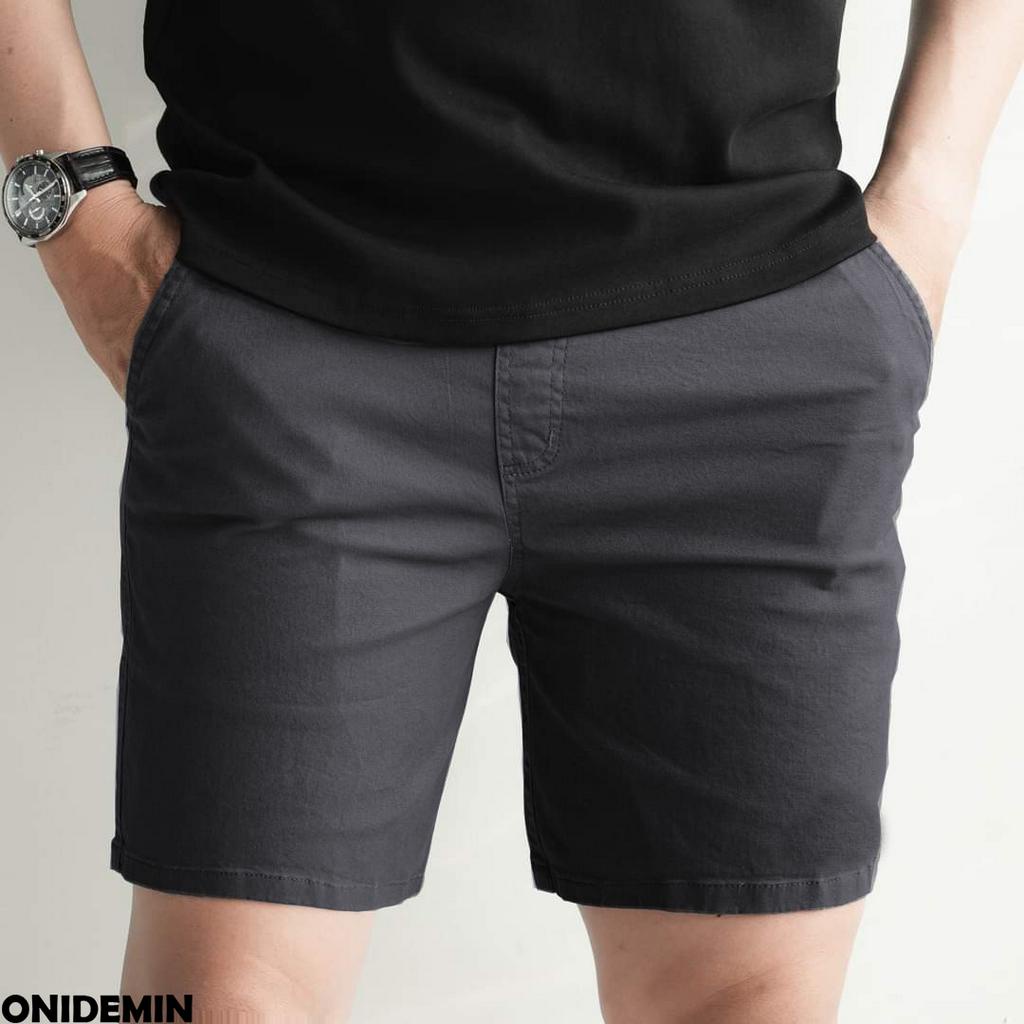 Quần short nam ngắn chất liệu vải kaki gam 5 màu co giãn 2 chiều tạo phong cách trẻ trung, cá tính
