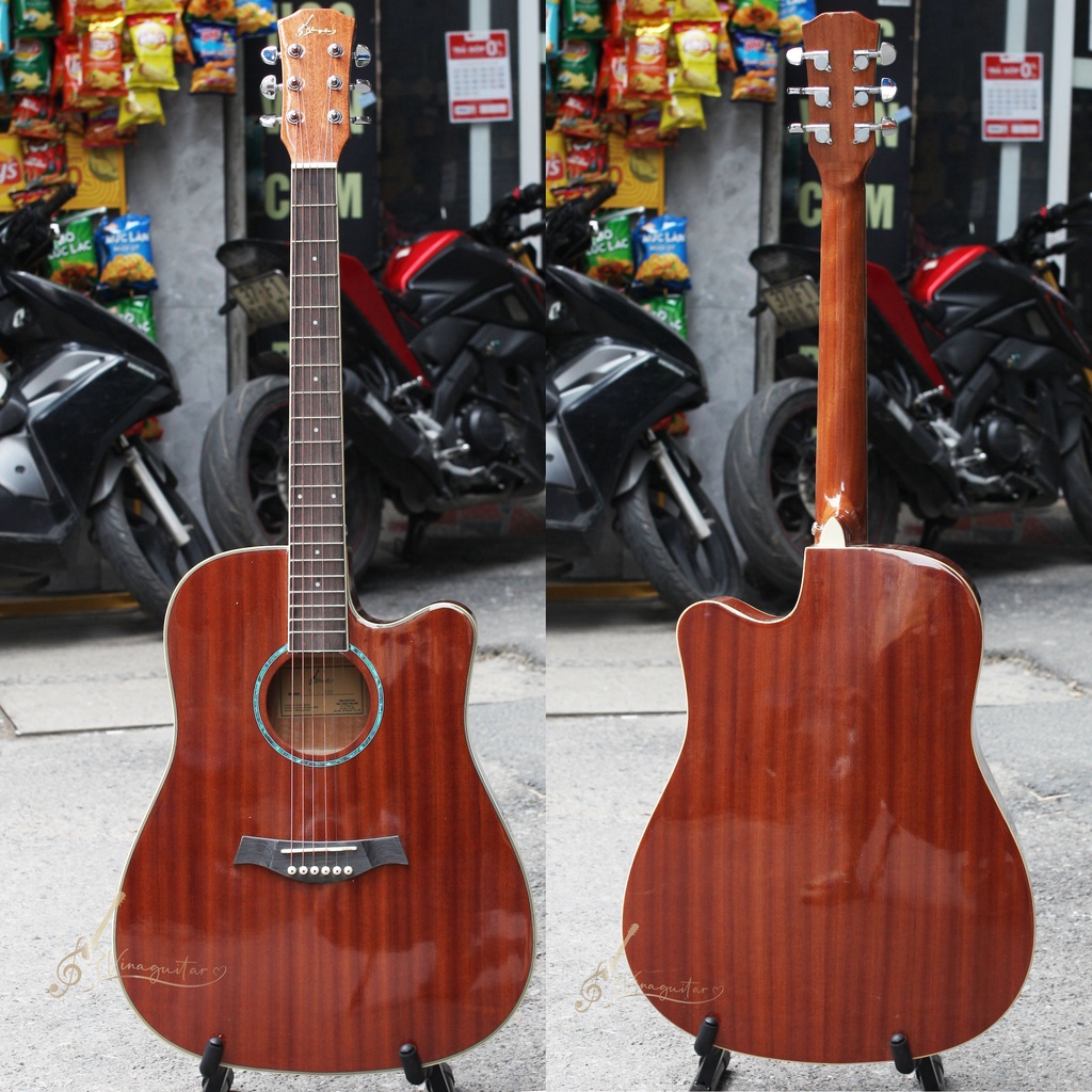 Đàn guitar acoustic 3/4 VG-Tr72 có full size- Tặng Full 12 Phụ Kiện- Phân phối chính hãng bởi Vinaguitar