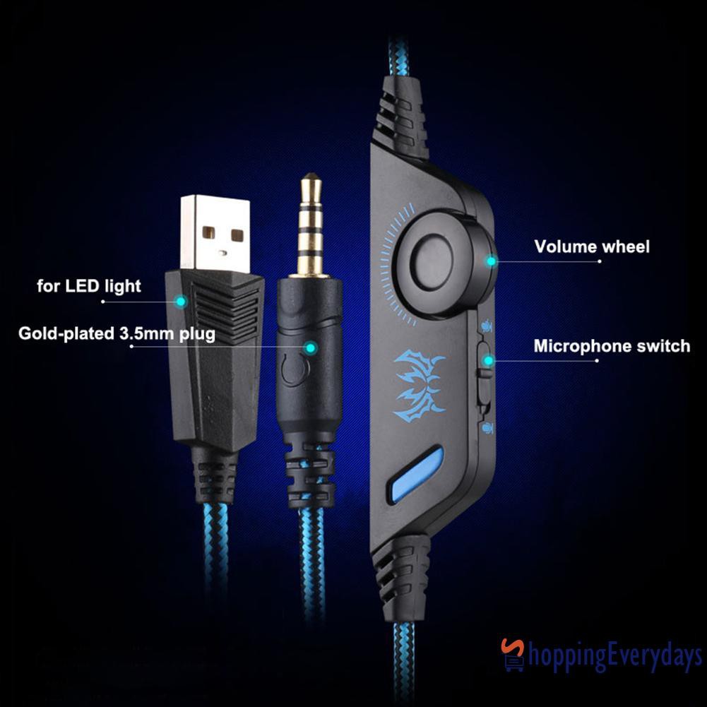 Tai Nghe Gaming Sv Each G9000 Jack 3.5mm + Mic Đèn Led