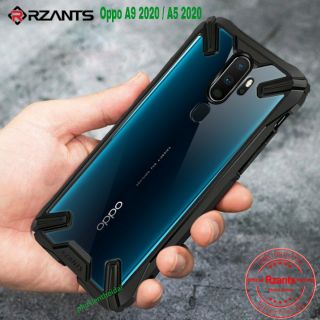 Ốp Oppo A5 2020 / A9 2020 dùng chung chống sốc quân đội AZANTS  thể thao lưng trong viền màu