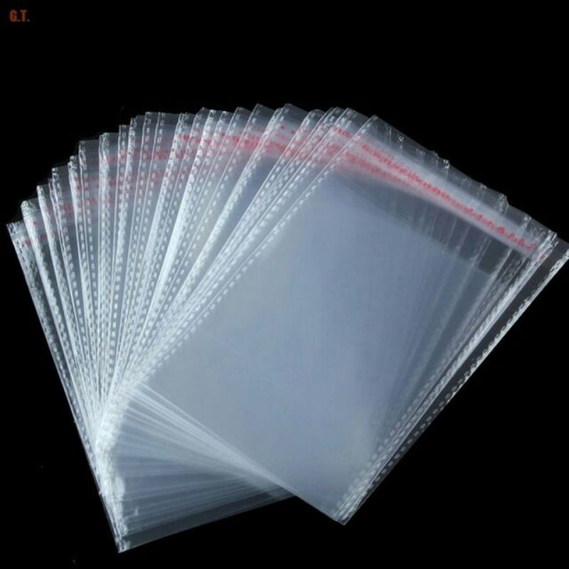 set 50 túi opp bóng kiếng trong suốt size 14x24cm