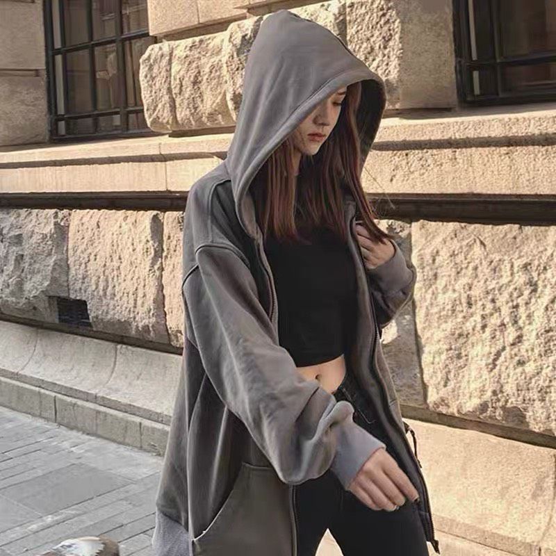 Áo Khoác Hoodie Chất Nỉ Ngoại Nữ 🌸FREESHIP🌸Áo khoác nỉ from rộng Unisex