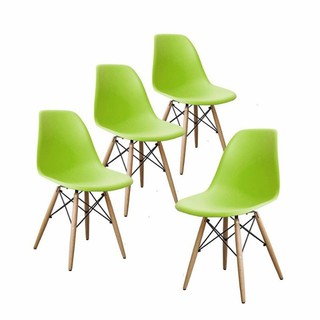 Ghế Eames nhựa chân gỗ