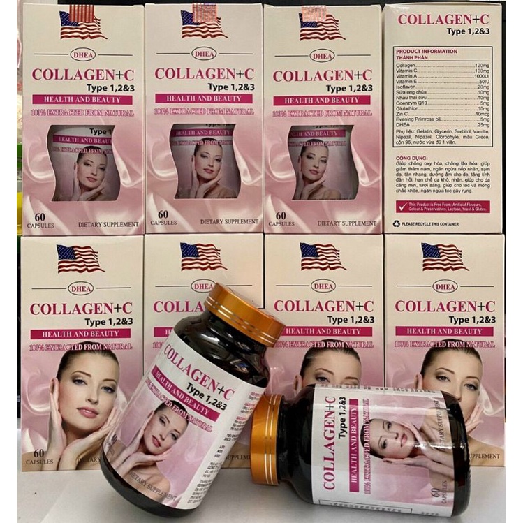Collagen +C sáng da - sữa ong chúa nhau thai cừu