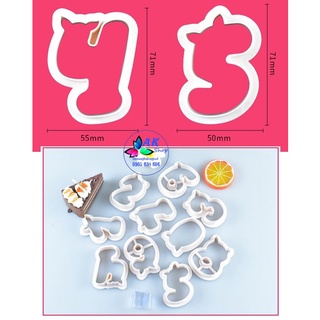 SET 10 KHUÔN CUTTER NHỰA (SỐ PIG)