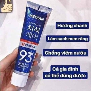Kem đánh răng HÀN QUỐC Median white 93%