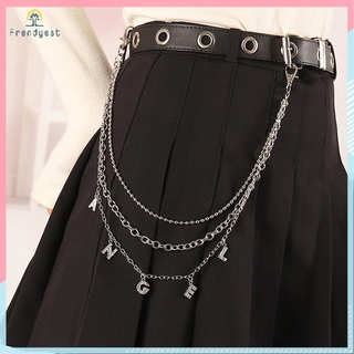 Dây đeo trang trí vùng thắt lưng nhiều lớp phong cách hip hop