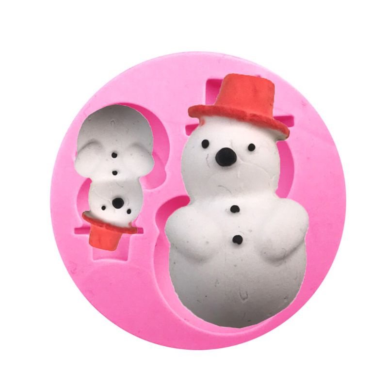 Bộ 5 Khuôn Silicone Làm Bánh Hình Người Tuyết