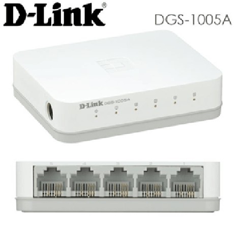 D-Link Bộ chi tín hiệu mạng 5 cổng gigabit - Thiết bị chuyển mạch D-LINK DGS-1005A - Hàng Chính Hãng