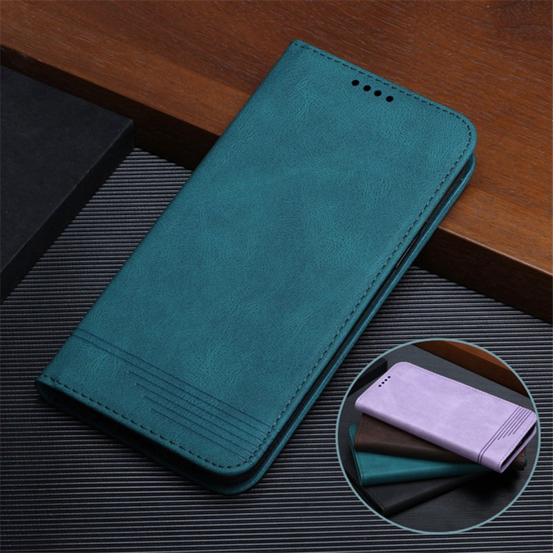 Ốp Điện Thoại Da Gập Mới Cho OPPO A5s A15 A16 A32 A52 A53 A54 A55 A72 A73 A74 A92 A94 A95 Reno 4F 5F 5Z 6Z F11 F17 F19 Pro R19