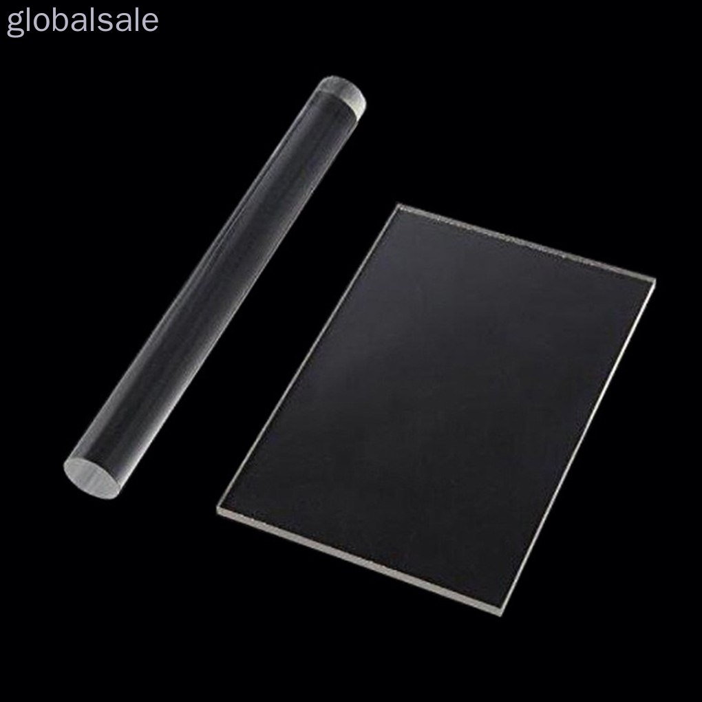 Bộ 2 Cây Lăn Mặt Đất Sét Trong Suốt Tiện Dụng