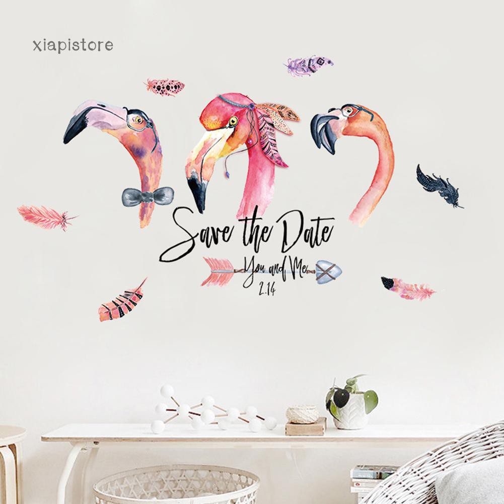 Miếng dán tường decal hình hồng hạt sơn nước trang trí cho ký niệm lễ tình nhân