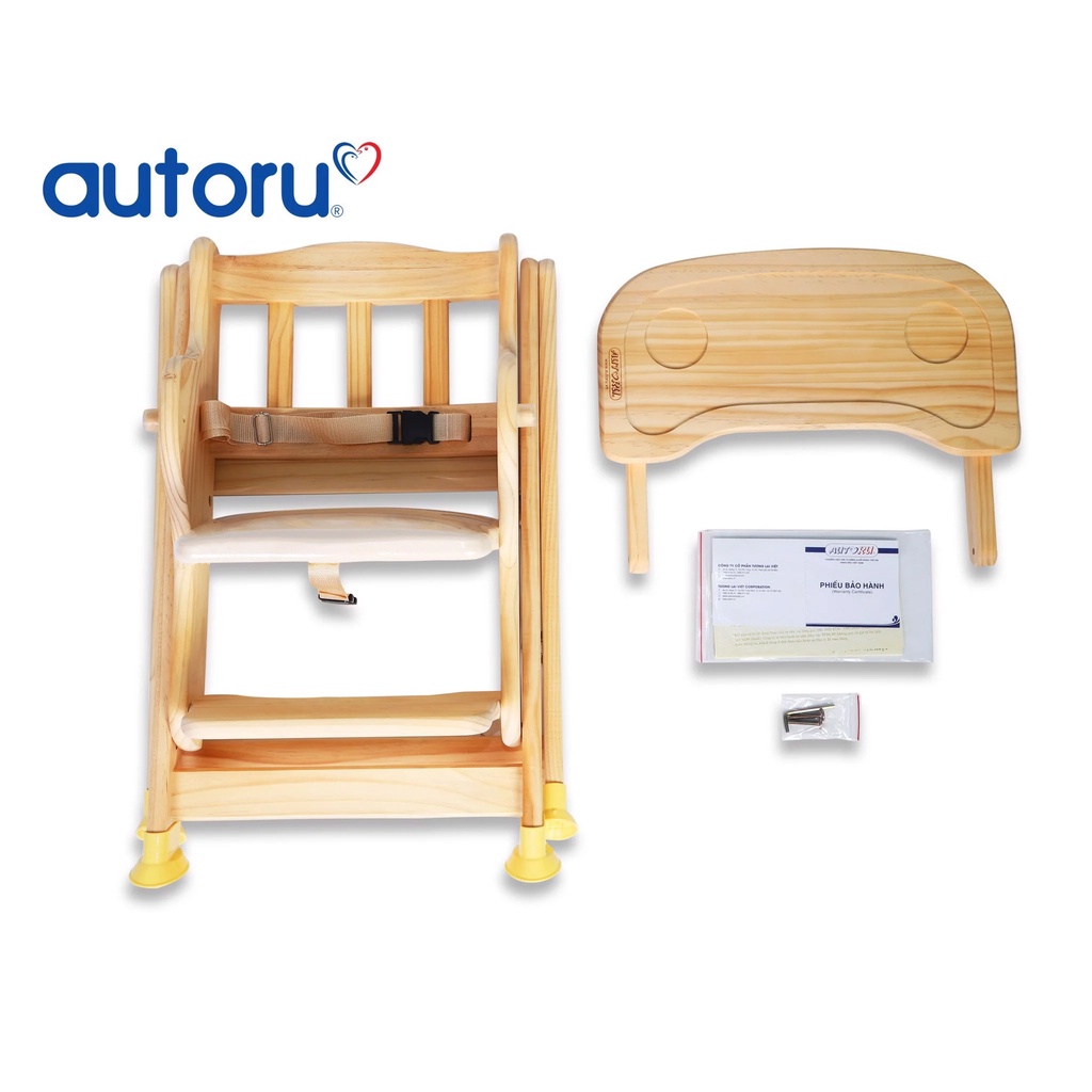 Ghế ăn bột Autoru AUHC01 cao cấp cho bé - Điều chỉnh 4 độ cao