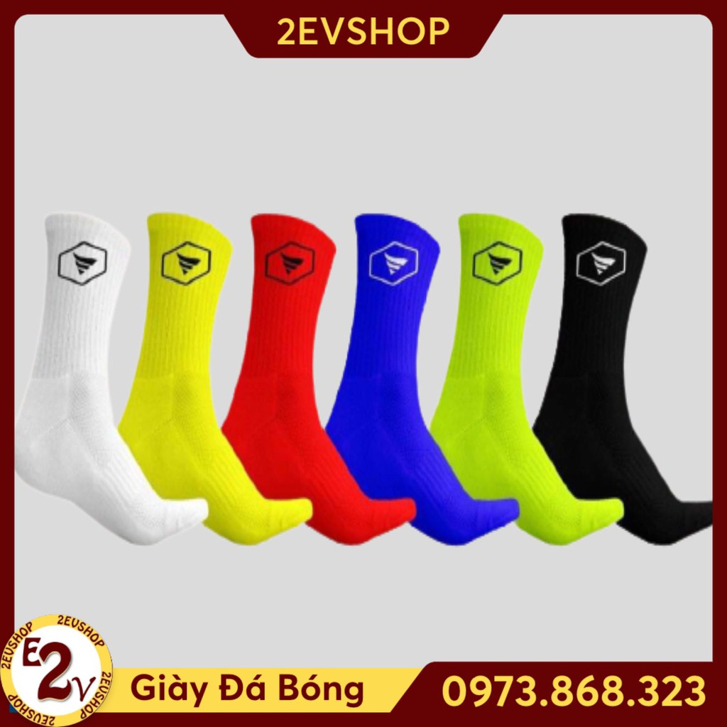 Tất cotton TA Sport phụ kiện đá bóng nam cao cổ Colorful, vớ thể thao cao cấp - 2EVSHOP