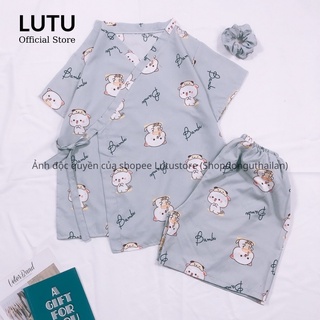 Bộ ngủ thái kimono tay ngắn quần đùi
