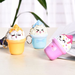 Squishy dẻo hình kem ốc quế dễ thương