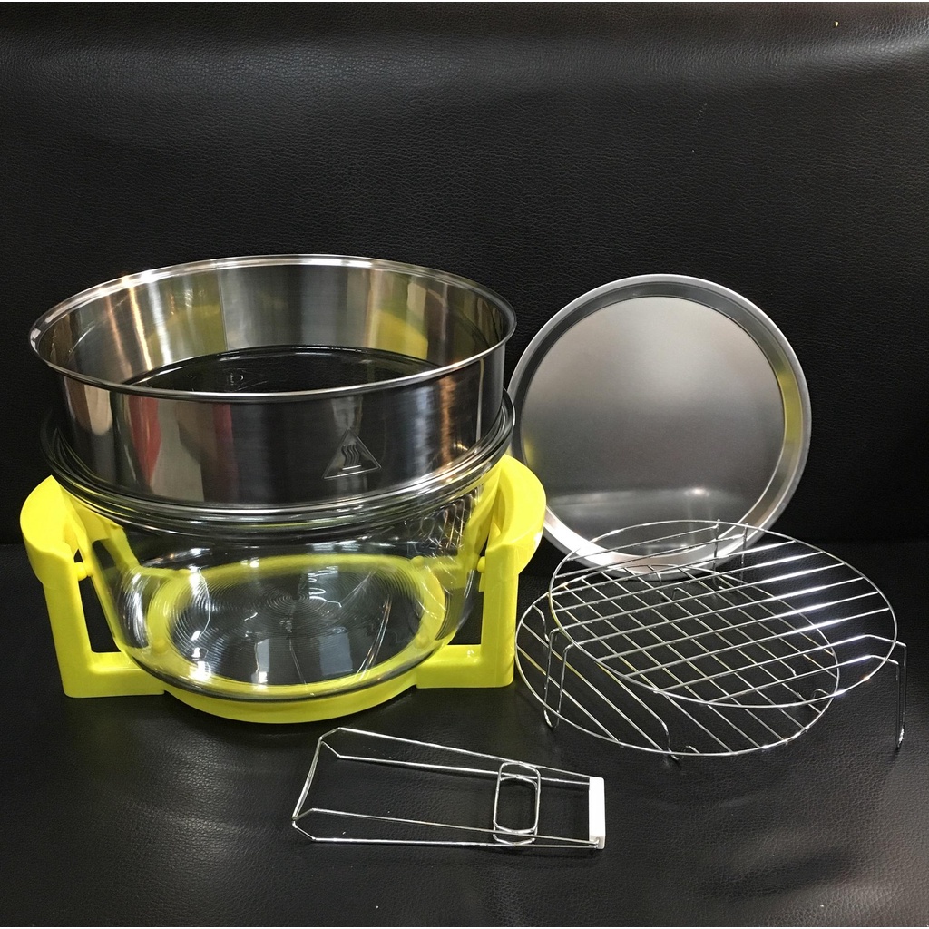 Phụ kiện nồi thuỷ tinh dùng cho lò nướng halogen glass oven bowl 12 - 17 lít