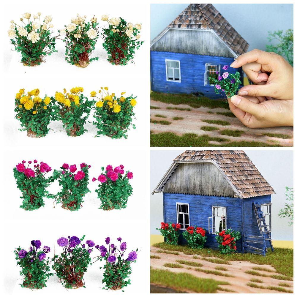 Bộ 3 Chùm Hoa Làm Cảnh Quan Thủ Công DIY