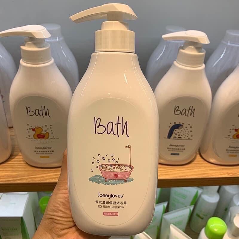 SỮA TẮM BATH 500ml siêu hot,lưu hương/Sữa tắm bath joeeyloves SỮA TẮM BATH CON VỊT  BỒN TẮM VÒI SEN