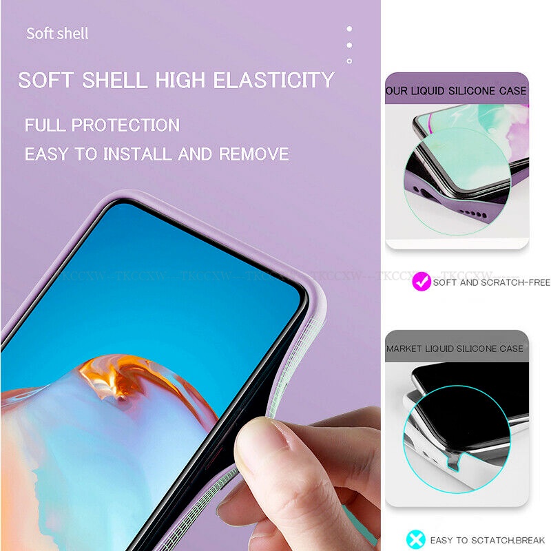Ốp điện thoại silicone TPU mềm màu trơn chống sốc bảo vệ toàn diện cho Samsung Galaxy A12 A22 A32 A42 A52 A72 5G M12 M42