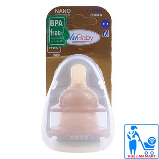 Bộ đôi núm ty nubaby cổ rộng size m