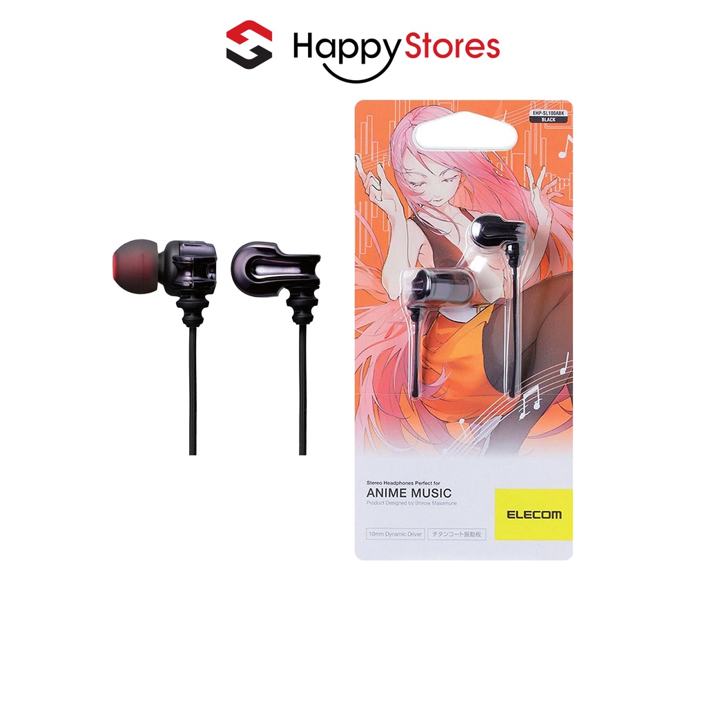 Tai Nghe Nhét Tai Elecom EHP-SL100A Không Có Mic Chính Hãng