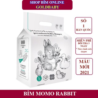 Tã Bỉm Momo Rabbit Cao Cấp Hàn Quốc Dán/Quần Đủ Size S36/M32/L30/XL22/XXL18