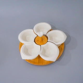 Khay mứt hoa Bát Tràng