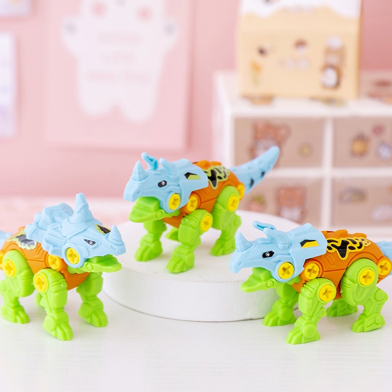 Bộ lắp ghép hình khủng long JOLLYBABY sáng tạo làm quà sinh nhật/ giáng sinh / năm mới cho bé